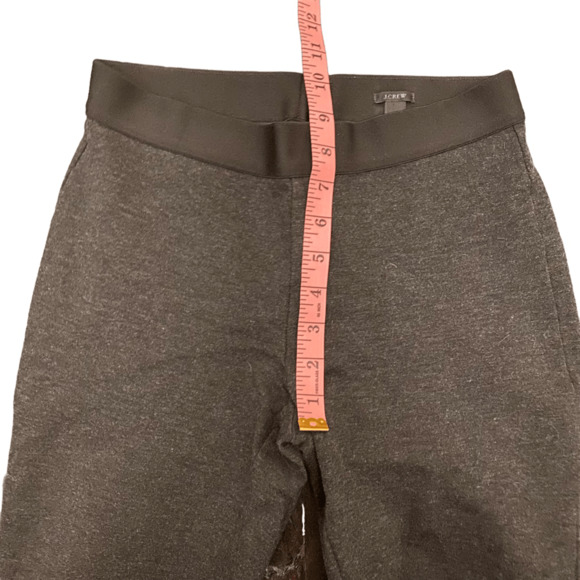 J Crew Pixie Charcoal Gray Pants 31090 Women's Ponte Leggings size 4 - Picture 9 of 9